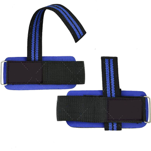 Sangles de musculation épaisses en néoprène et coton, protection avancée, unisexe, antidérapantes, pour entraînement de force, bleu royal, 5 mm - Product Image 5