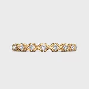 Round Shaped Moissanite Tennis Bracelet 925 Sterling Silver Trendy Elegant Fine Jewelry for Chain Link Anniversary Wedding Unise - Product Image 1