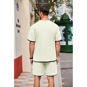 Men Matching Cotton <b>Set</b> Manufacturer Cargo Shorts T Shirt Casual Summer OEM ODM Bulk Supply - Product Image 3
