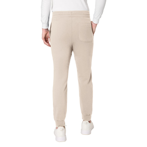 Men's 100% Cotton <b>Drawstring</b> Pants With Logo Right Leg Casual Breathable Lightweight Mid Waist Men's <b>Trousers</b> For Sale - Product Image 3