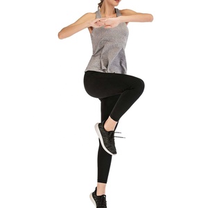 Débardeurs pour femmes PIHA SPORTS, prix d'usine, sur mesure, super doux, pour la gym, le yoga, le fitness, séchage rapide, écologiques, en polyester/coton - Product Image 4