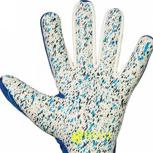 Gants de gardien de but personnalisés, paume avant en latex aqua hybride, découpe hybride, enveloppes pour le pouce, dos de la main, impression par sublimation, sangle amovible - Product Image 5
