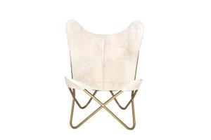 Handcrafted Goat Leather Butterfly <b>Chair</b> Foldable Leisure Accent <b>Chair</b> <b>Rustic</b> Living Room <b>Dining</b> Bedroom Seating - Product Image 2