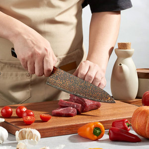 Couteau de Chef en Cuivre Damas Fait Main – Équipement Professionnel de Préparation Culinaire pour Cuisine Domestique et Restaurant - Product Image 3