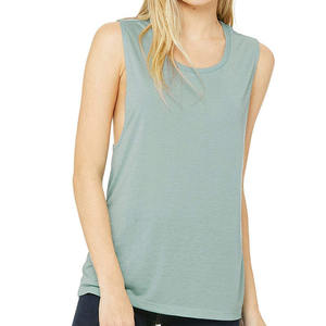 Camisetas sin mangas para mujer, de verano, holgadas, con cuello en V, 100% algodón, de secado rápido, con cordón ajustable, estilo básico y estético. - Product Image 1