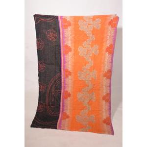 Hand <b>Stitched</b> Cotton Reversible Kantha Gudri Quilt Traditional Indian Bed Cover <b>Throw</b> Blanket - Product Image 2