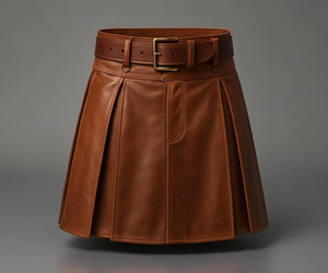Costume de gladiateur en cuir marron pour homme, style Renaissance, sexy, avec ceinture - Écologique - Product Image 1
