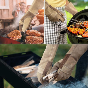 Gants de soudeur en cuir de vachette imperméables et ignifuges pour la protection des mains lors du soudage TIG/MIG - Product Image 6