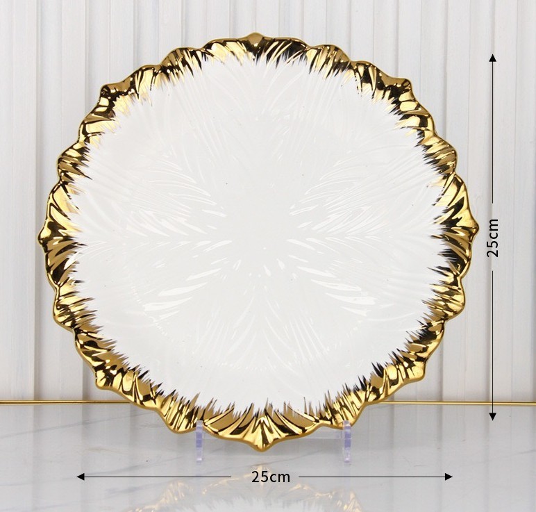 Assiette ronde de 10 pouces