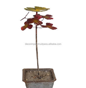 Diseño loro en forma de palo de jardín al por mayor de metal Estaca de jardín elegante hierro flor planta palo calidad duradera - Product Image 3
