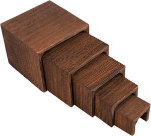 Expositor de Joyería de Madera Rústico para Mesa, Organizador de Accesorios para Pendientes - Product Image 5