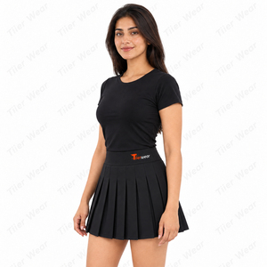 Conjunto Deportivo de Falda de Tenis para Mujer, Personalizable con Marca Privada OEM, Transpirable, Elástico, Fabricante y Proveedor al por Mayor - Product Image 2
