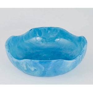 Hot Sale Modern Design <b>Resin</b> Pasta Bowl Aqua Swirl <b>Resin</b> Fruit Bowl Decorative Housewarming Gifts Kitchenware <b>Table</b> <b>Top</b> Bowls - Product Image 1