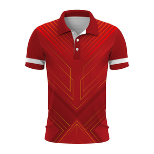 Polo de Golf Personalizado con Estampado por Sublimación para Hombre, Patrón Geométrico, Manga Corta, Poliéster, Secado Rápido, Ropa Casual - Product Image 2