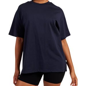 T-shirt en coton pour femme, coupe ample décontractée, manches courtes, col rond, streetwear, tee-shirt basique, fabricant OEM ODM, vente en gros - Product Image 3