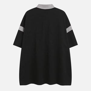 Coton éponge imprimé été hommes formel coupe régulière à manches courtes respirant plage pour chemise Streetwear pour T-Shirt - Product Image 4