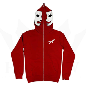 Men's Winter Loose Fit Print Full Zip Hoodie 100% Cotton Fleece Breathable Anti-Pilling Pocket Design High Quality - Product Image 1
