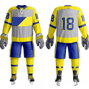 Uniforme Clásico de Hockey sobre Hielo, Jersey y Pantalones Duraderos y Cómodos, Paneles Reforzados, Tela Ligera, Perfecto para Entrenamiento - Product Image 5