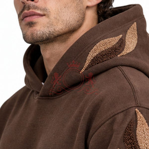 Chándal con Capucha para Hombre, Color Marrón, Manga Larga, Estilo Casual, con Bolsillos Laterales, Cintura Media, Estilo Invernal - Product Image 4