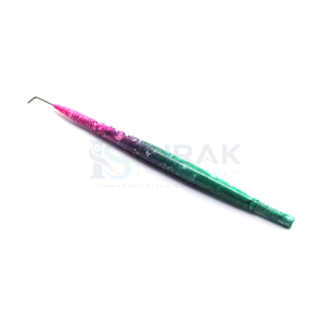 Outil professionnel d'isolation pour rehaussement de cils en acier inoxydable avec manche vert et rose pour lifting des cils - Product Image 1