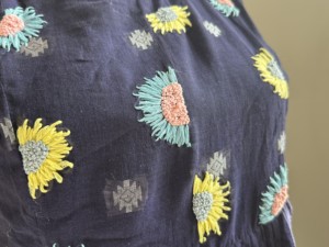 Women Ethnic Print Kurti <b>Dress</b> Floral Embroidered A Line Midi Kurta for Wedding Party Diwali - Product Image 3
