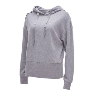 Sudadera con Capucha forrada de satén con estampado de algodón 100% de peso pesado Unisex, jersey de mujer con hombros caídos y logotipo personalizado, Invierno frontal - Product Image 3