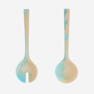 Juego de Cuchara y Tenedor para Ensalada de Resina de Lujo, Acabado Espejo, Ecológico, Apto para Lavavajillas, Duradero, para Fiestas y Cenas - Product Image 1