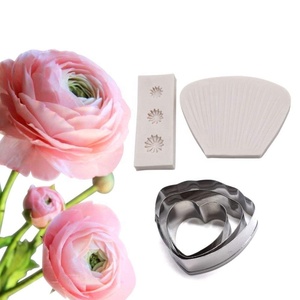 AK Gum Paste Poppy Veiner & Thép Không Gỉ Fondant Cutter Set Sugarpaste Flower Làm Công Cụ Nghệ Thuật Ăn Được Bánh Công Cụ A346 & VM087 - Product Image 3