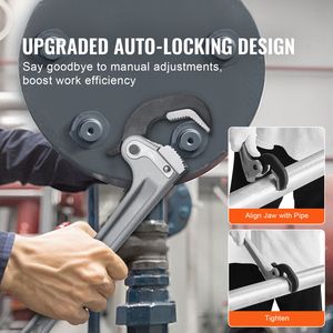 Chiave per Tubi in Alluminio da 14 Pollici con Regolazione Automatica della Fessura e Design Ergonomico per Facilitare i Lavori Idraulici - Product Image 2