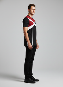 Échantillon personnalisé de t-shirt pour homme en gros |   T-shirt en polyester uni avec logo, impression à séchage rapide, commandes en gros - Product Image 4
