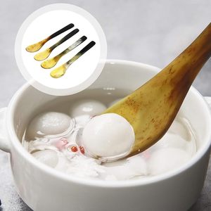 Natural Buffalo Horn Dessert <b>Spoons</b> Handmade Horn <b>Spoons</b> for Cake <b>Soup</b> Culinary Use - Product Image 3