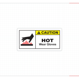 Adhesive Sticker for Industrial <b>Machines</b> Heat Hazard Protection and Workplace Safety Heat-Resistant Scratchproof Matte Finish - Product Image 4