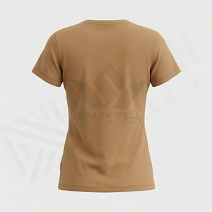 เสื้อยืดคอกลมลายดอกไม้สำหรับผู้หญิง แขนสั้น ทรงปกติ ผ้าฝ้าย 100% สวมใส่สบายๆ สำหรับฤดูใบไม้ผลิและฤดูร้อน ผ้าเจอร์ซีย์ - Product Image 2