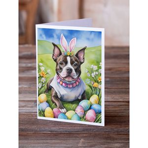 A7แปลกๆขนาด5x7ใหม่พนักงานเชียร์บูลเทอร์เรียอีสเตอร์ไข่ล่ากระดาษโน้ตการ์ดเปล่าแพ็ค8ซอง - Product Image 2