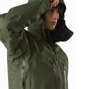 Men's Olive <b>Green</b> Hooded Waterproof <b>Jacket</b> Wholesale Custom Snow <b>Jacket</b> Waterproof Windproof <b>Ski</b> Wear Winter Outdoor <b>Jacket</b> - Product Image 3