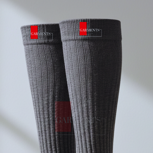 Men Knee High <b>Socks</b> Cotton <b>Long</b> <b>Socks</b> Custom Logo Breathable Stretch Over The Knee <b>Socks</b> - Product Image 3