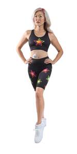 Pantalones Cortos Deportivos de Cintura Baja para Mujer, Transpirables, de Spandex y Algodón, Tejido Elástico con Cordón Ajustable, de Secado Rápido - Product Image 2