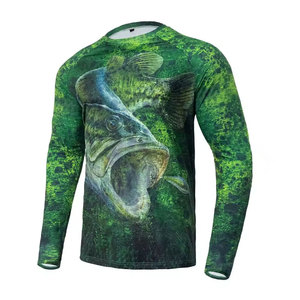 Custom UV Protection Custom Made Quick-Dry Long Sleeve Fishing T <b>Shirt</b> Waterproof <b>Shirts</b> Sportswear Full Sublimation - Product Image 1