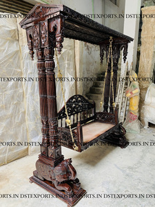 Columpio Jhoola Moderno para Interiores con Base de Elefante, Madera de Primera Calidad, Columpio Jhula para Interiores y Exteriores, Decoración para el Hogar en EE. UU. - Product Image 5