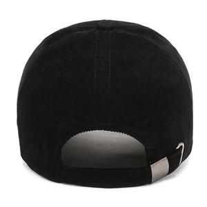 Classic <b>Black</b> 6-Panel <b>Baseball</b> <b>Cap</b> Adjustable Cotton Plain Hat Unisex Casual Wear Adult Solid Color Four Seasons Style - Product Image 3