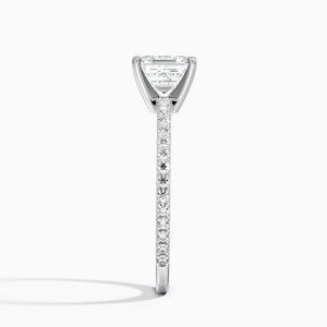 BOJ <b>Ring</b> 0117 Asscher Cut 925 Silver Luxe Ballad Pav Prong Setting Solitaire <b>Diamond</b> <b>Ring</b> 2ct D Color VVS1 Moissanite GRA - Product Image 3