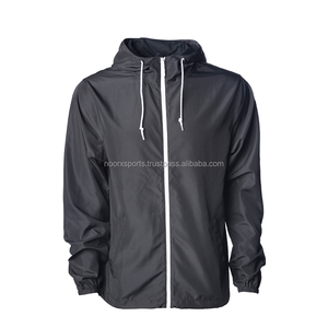 Chaquetas Cortavientos con Capucha para Hombre Talla Grande NOORX SPORTS, Tejido de Nailon/Poliéster Transpirable y Ecológico, Estilo Urbano - Product Image 1