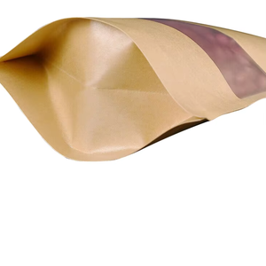 Reusable Kraft <b>Paper</b> Stand Up Pouch Custom Size for Premium Food Packaging with High-Barrier Lining - Product Image 5