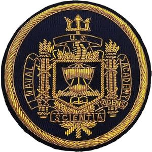 High Quality Custom Hand Embroidered Bullion Wire Badges 3D Design Sew-On Patches Metal Iron <b>Square</b> <b>Magnet</b> Enamel - Product Image 1