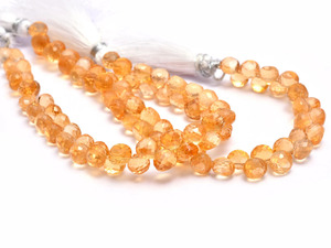 Cuentas facetadas de citrino AAA+ de 6mm-7mm, cuentas briolette en forma de cebolla, citrino natural, piedra semipreciosa, cuentas sueltas elegantes para suministros de joyería. - Product Image 4