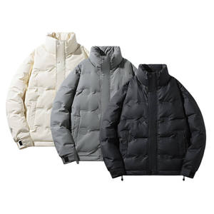 Fully Customized <b>Men's</b> Waterproof <b>Canvas</b> Puffer <b>Jackets</b> Polyester Wadding Filled Winter DDP Shipping - Product Image 2