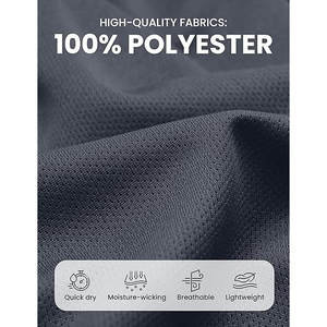 Pantalones Cortos Deportivos para Hombre con Cordón Elástico y Aberturas Laterales para Correr y Hacer Ejercicio - Product Image 5