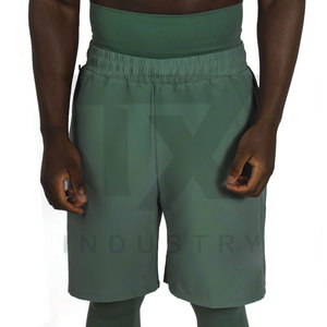New Arrivals High Street Solid <b>Cargo</b> Awrah Shorts Men Spandex/Polyester Canvas Quick Dry Stretchable Customizable Drawstring - Product Image 4