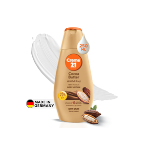Crème 21 Lotion pour le corps au beurre de cacao 250 ml Lotion hydratante pour une peau douce et lisse - Product Image 1