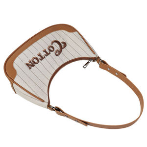 Bolso de Hombro Retro Personalizado Premium para Mujer, Estilo Preppy, con Forro de Lona, Bordado, Elegante, Versátil, a Rayas, para Verano - Product Image 5
